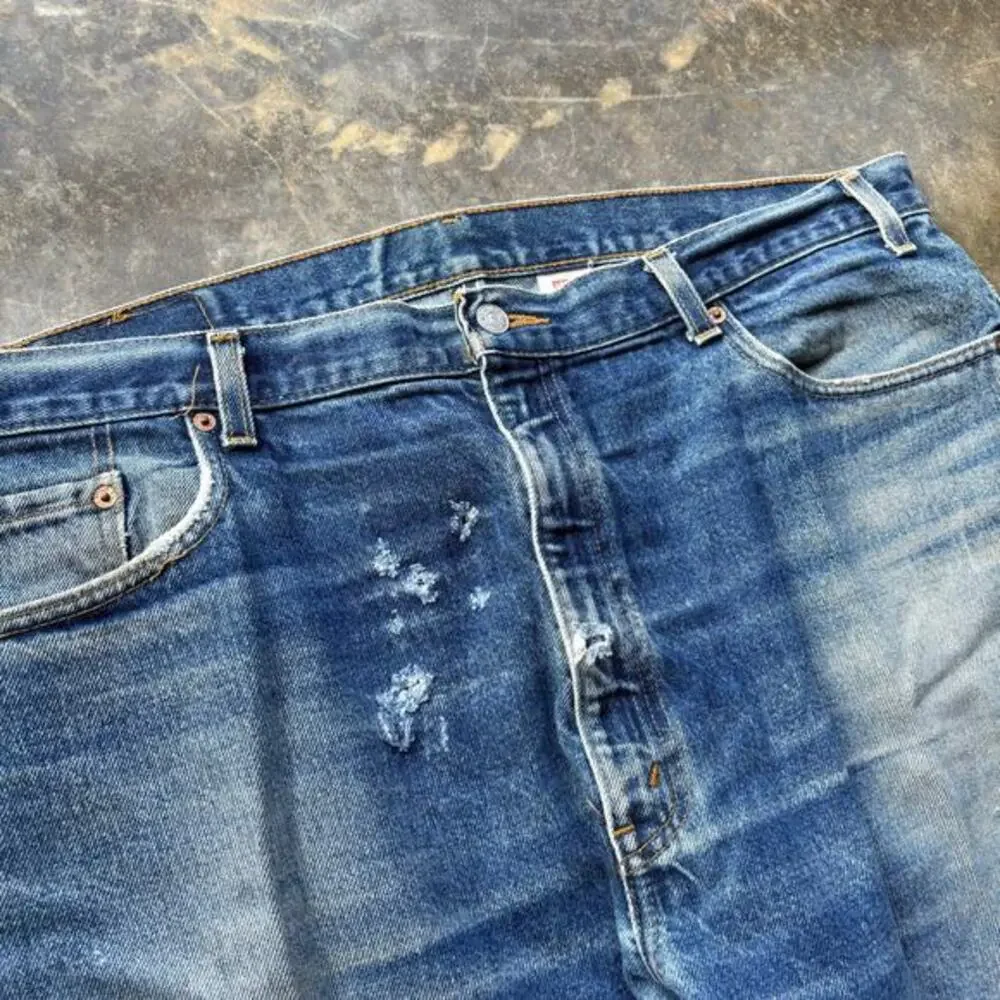 Worn In Vintage Levis 505 Blue‎ jeans